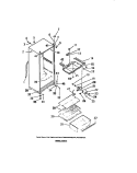 CABINET Diagram and Parts List for D13ML7  Frigidaire Refrigerator