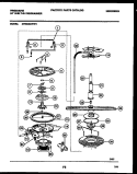 MOTOR PUMP PARTS Diagram and Parts List for DW6500AWW1  Frigidaire Dishwasher