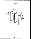 FREEZER DOOR PARTS Diagram and Parts List for FPCE24VPL0  Frigidaire Refrigerator