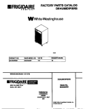 COVER Diagram and Parts List for MDD50WW2  Frigidaire Dehumidifier