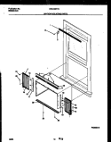 WINDOW MOUNTING PARTS Diagram and Parts List for WAC056P7A2  Frigidaire Air Conditioner