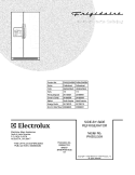 COVER Diagram and Parts List for PHS6LE6HSB6  Frigidaire Refrigerator