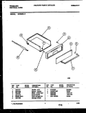DRAWER PARTS Diagram and Parts List for GPG94BL3  Frigidaire Wall Oven