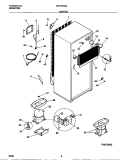 SYSTEM Diagram and Parts List for WRT16DGEW0  Frigidaire Refrigerator