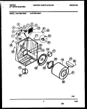 Part Location Diagram of 137552900 Frigidaire Drum Baffle