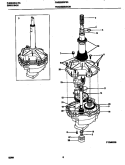 TRANSMISSION Diagram and Parts List for FWS235RFS3  Frigidaire Washer