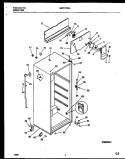 CABINET PARTS Diagram and Parts List for MRT17CRAZ0  Frigidaire Refrigerator