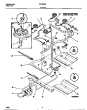 BURNER Diagram and Parts List for TGF355BXDA  Tappan Range