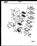 SHELVES AND SUPPORTS Diagram and Parts List for FRS24WRAD3  Frigidaire Refrigerator