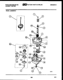 TRANSMISSION PARTS Diagram and Parts List for LG600MXD2  Frigidaire Washer Dryer Combo