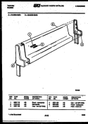 BACKGUARD Diagram and Parts List for 32-2639-32-01  Tappan Range