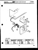 ELECTRICAL PARTS Diagram and Parts List for A05LE2E3  Frigidaire Air Conditioner