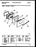 DOOR PARTS Diagram and Parts List for GF720NW6  Frigidaire Range