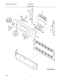 BACKGUARD Diagram and Parts List for CRE3890LSB  Crosley Range