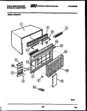 CABINET PARTS Diagram and Parts List for AC088M7C1  Frigidaire Air Conditioner