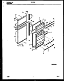 DOOR PARTS Diagram and Parts List for RT17F7DX4D  Gibson Refrigerator