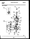 TRANSMISSION PARTS Diagram and Parts List for WA6620RW1  Frigidaire Washer
