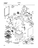BODY Diagram and Parts List for GLEFS76AQG  Frigidaire Range