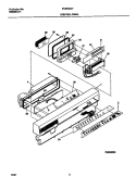 CONTROL PANEL Diagram and Parts List for FDB939GFS2  Frigidaire Dishwasher