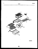 SHELVES AND SUPPORTS Diagram and Parts List for 95-1437-23-05  Tappan Refrigerator