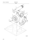 MOTOR Diagram and Parts List for EWMED6CIRR0  Electrolux Dryer