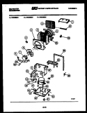 AIR, WATER AND CONDENSING PARTS Diagram and Parts List for DHC400G1  Kelvinator Dehumidifier