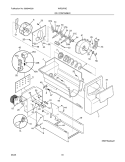 ICE CONTAINER Diagram and Parts List for WRS3R3EW1  Westinghouse Refrigerator
