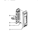 CONTROL PANEL Diagram and Parts List for 56-4884-10-01  Tappan Microwave