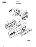 CONTROL PANEL Diagram and Parts List for FDB949GFB0  Frigidaire Dishwasher