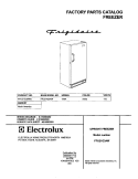 COVER Diagram and Parts List for FFU21G3AW0  Frigidaire Freezer