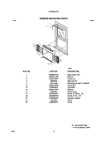 WINDOW MOUNTING PARTS Diagram and Parts List for FAC084J7A2  Frigidaire Air Conditioner