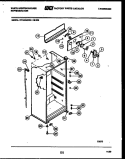 CABINET PARTS Diagram and Parts List for RT163NCDB  Frigidaire Refrigerator