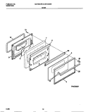 DOOR Diagram and Parts List for MGF324WBSD  Frigidaire Range