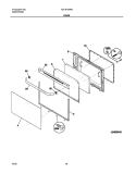 DOOR Diagram and Parts List for TGF351AWC  Tappan Range