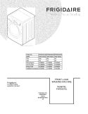 COVER Diagram and Parts List for FAFS4272LA0  Frigidaire Washer