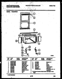 CABINET AND INSTALLATION PARTS Diagram and Parts List for WAS249P2K1  Frigidaire Air Conditioner