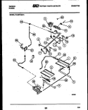 BURNER, MANIFOLD AND GAS CONTROL Diagram and Parts List for 76-4967-00-13  Tappan Microwave Oven Combo