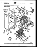 CABINET PARTS Diagram and Parts List for FPD14TILH1  Frigidaire Refrigerator