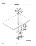 CONTROL PANEL Diagram and Parts List for GLEC36S8CBA  Frigidaire Cooktop