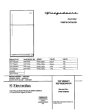 COVER Diagram and Parts List for FRT17IB3AZ1  Frigidaire Refrigerator