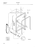 TUB Diagram and Parts List for MDB124BJB1  Uni Dishwasher