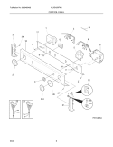 CONTROL PANEL Diagram and Parts List for MLXE42RFW0  Uni Washer Dryer Combo