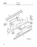 BACKGUARD Diagram and Parts List for PLES389CCA  Frigidaire Range