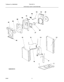 COOLING & AIR FLOW SYSTEMS Diagram and Parts List for FAK104P1V1  Frigidaire Air Conditioner