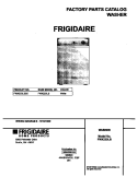 COVER Diagram and Parts List for FWX223LBS5  Frigidaire Washer