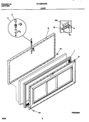 DOOR Diagram and Parts List for GFC25M4HW0  Gibson Freezer