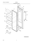 REFRIGERATOR DOOR Diagram and Parts List for EI26SS30JS1  Electrolux Refrigerator