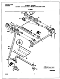 BURNER Diagram and Parts List for MPF303PGWD  Frigidaire Range