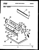 CONSOLE AND CONTROL PARTS Diagram and Parts List for DE5520RW2  Frigidaire Dryer