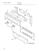 BACKGUARD Diagram and Parts List for FPEF3081KFC  Frigidaire Range
